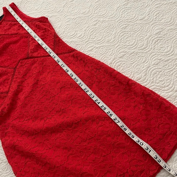 TOPSHOP Dress Red Lace Bodycon US 6 (Euro 38) - Picture 12 of 16
